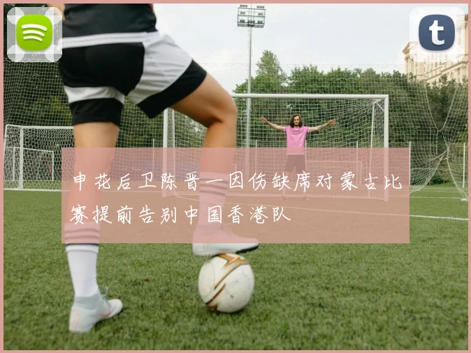 申花后卫陈晋一因伤缺席对蒙古比赛提前告别中国香港队