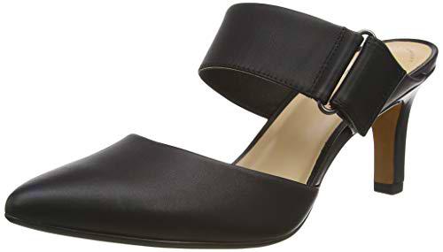 Clarks Illeana Daisy, Bomba Mujer, Piel Negra, 37.5 EU