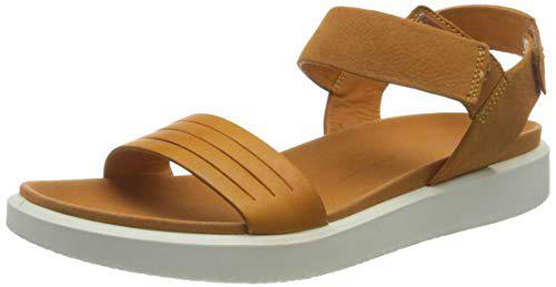 ECCO Flowt, Sandal Plana Mujer, Lion Cashmere, 43 EU