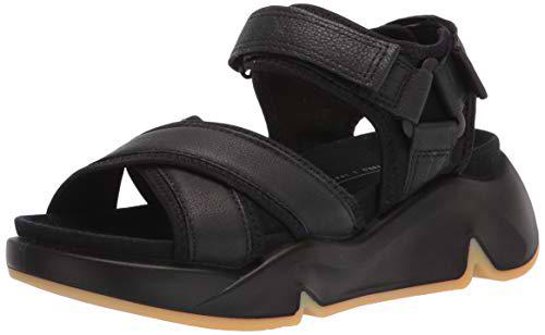 ECCO Women's Chunky Sport Sandal, Black, 40 EU