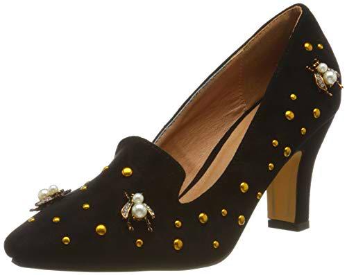 El Caballo Alanís, Zapato de tacón Mujer, Negro, 38 EU