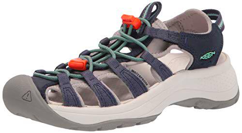 KEEN Astoria West Sandal-W, Sandalia Mujer, Navy/Beveled Glass, 37 EU