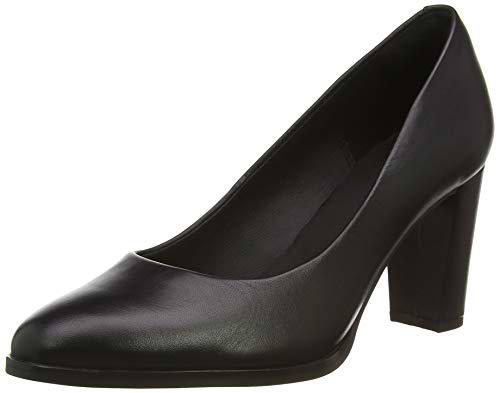 Clarks Kaylin Cara 2, Pumps Mujer, Piel Negra, 39.5 EU