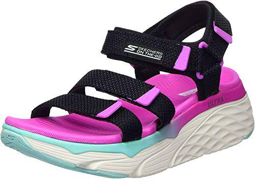 Skechers MAX Cushioning, Sandalias de Talón Abierto Mujer