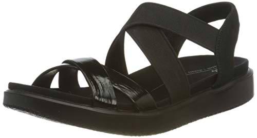 ECCO Flowt 43, Sandalias Mujer, Negro, 37 EU