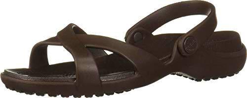 Crocs Meleen Crossband Sandal W, Sandalias de Punta Descubierta para Mujer