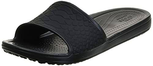 Crocs Crocs Sloane Snake Low Slide W Mujer Slide, Negro (Black), 37/38 EU