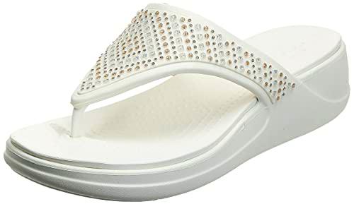 Crocs Crocs Monterey Shimmer WgFpW Mujer Wedge, Blanco (Oyster), 39/40 EU