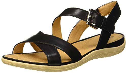 Geox D Sandal Vega E, Sandalias con Punta Abierta Mujer