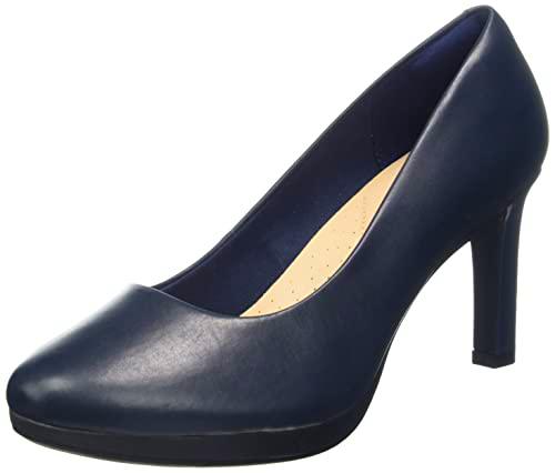 Clarks Ambyr Joy, Pumps Mujer, Navy Leather, 41 EU