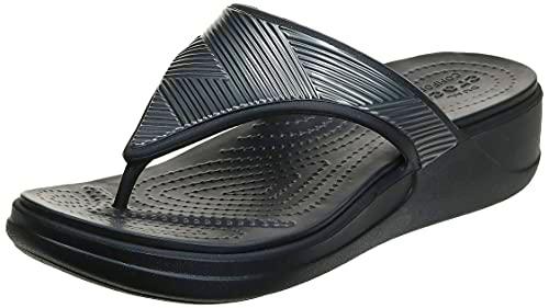 Crocs Monterey Metallic Wgfpw, Sandalias Mujer, Negro, 38/39 EU