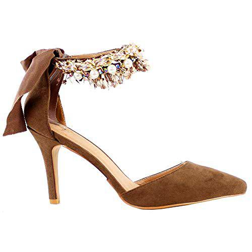 EL CABALLO Zapato de Fiesta Coria, Mujer, Beige, 37 EU