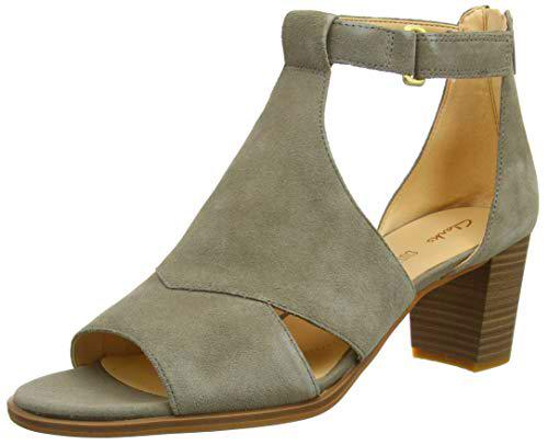 Clarks Kaylin60 Glad, Zapatos con Tacon y Correa de Tobillo Mujer