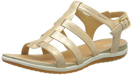 Geox D Sandal Vega A, Sandalias con Punta Abierta Mujer