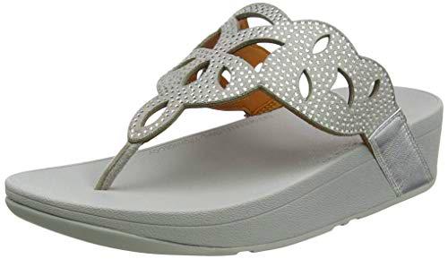 FitFlop Elora Toe Post-Laser Hotfix, Sandalias de Punta Descubierta Mujer