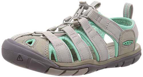 KEEN Clearwater CNX, Sandalias Mujer, Gris (Light Gray/Ocean Wave), 37