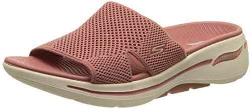 Skechers Go Walk Arch Fit Worthy, Sandalias Mujer, Fuchsia, 41 EU