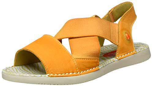 Softinos Teul580sof, Sandalias de Gladiador Mujer, Naranja (Naranja 009), 38 EU