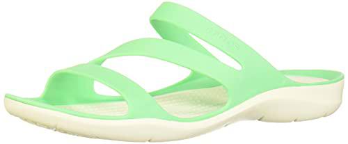 Crocs Swiftwater Sandal Mujer Sandal, Verde (Pistachio), 34/35 EU