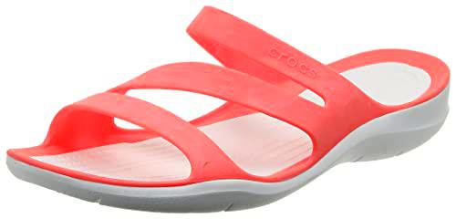 Crocs Swiftwater Sandal Mujer Sandal, Rojo (Fresco), 39/40 EU