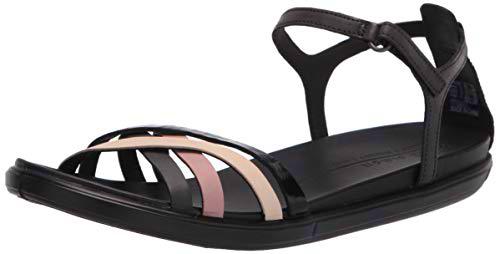 ECCO Women's Simpil Sandal Flat, Black Multi Coloured Black, 40 EU