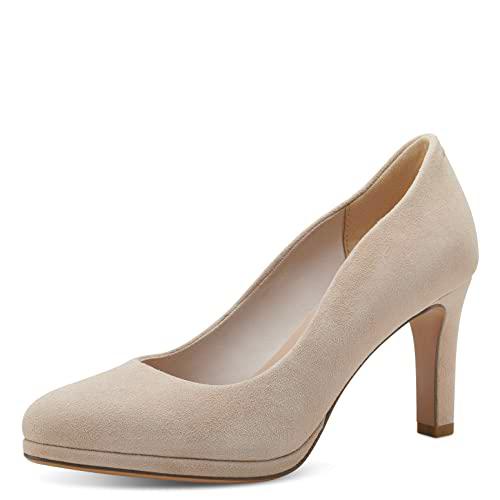 Tamaris Mujer Zapatos de tacón, señora Zapatos de tacón Clásicas,TOUCHit,Zapatos de tacón,Zapatos de Noche,Tacones Altos,Ivory,37 EU