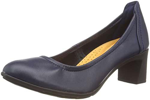 Clarks Neiley Pearl, Pump Mujer, Piel Marina, 41 EU