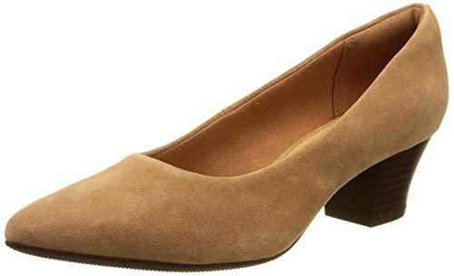 Clarks Teresa Step, Pump Mujer, Praline Suede, 41 EU