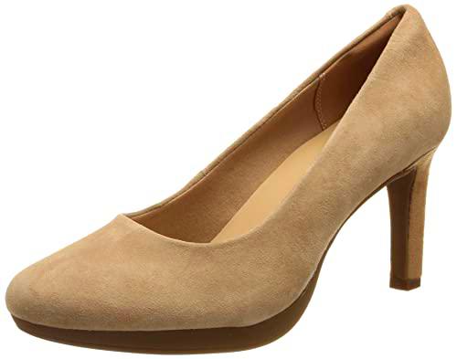 Clarks Ambyr Joy, Bomba Mujer, Praline Suede, 35.5 EU