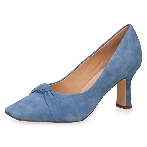 CAPRICE 9-9-22420-20, Zapatos de Tacón Mujer, Azul (Blue Suede), 38 EU