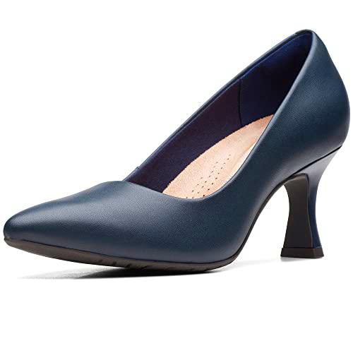 Clarks Kataleyna Gema, Zapatos de tacón Mujer, Navy Leather, 39 EU