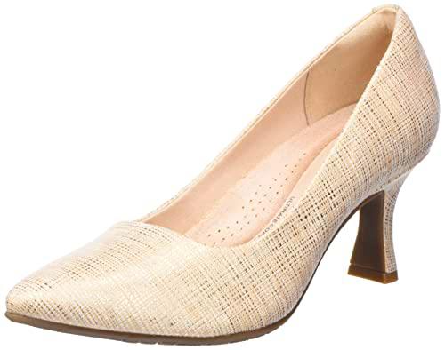 Clarks Kataleyna Gem, Zapatos de tacón Mujer, Sand Metallic, 39 EU