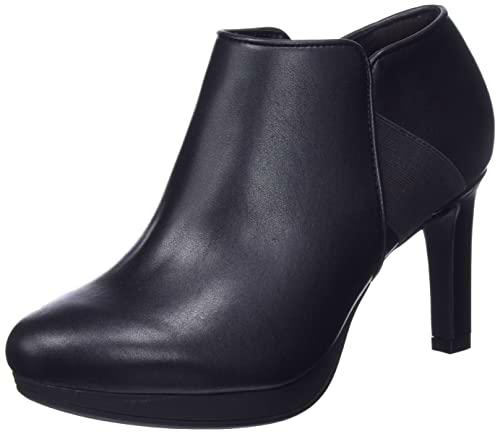 Clarks Ambyr Gem, Pump Mujer, Piel Negra, 38 EU