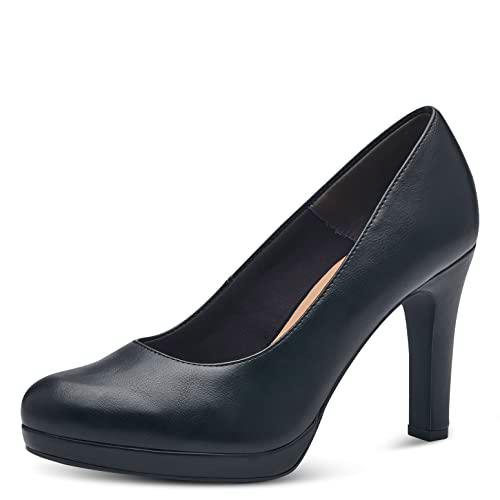 Tamaris Mujer Zapatos de tacón, señora Zapatos de tacón Clásicas,TOUCHit,Elegantes,Nobles,Pump de Boda,Zapatos de Noche,Black Matt,37 EU