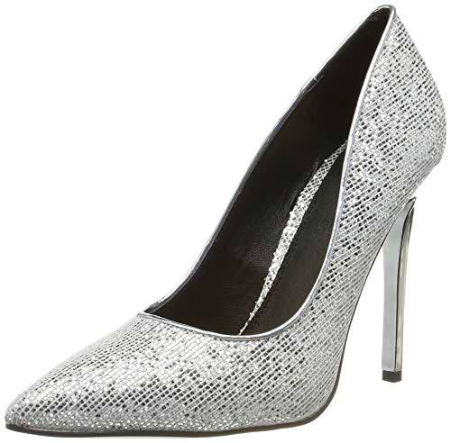 Buffalo Femi, Zapatos de Tacón Mujer, Gris (Silver 001), 38 EU