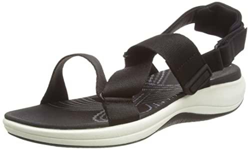 Clarks Mira Sun, Sandalia, para Mujer, Negro (Black), 38 EU