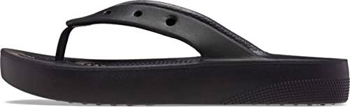 Crocs Classic Platform Flip W, Chanclas Mujer, Negro (Black), 39/40 EU