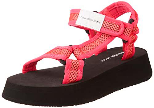 Calvin Klein Jeans Mujer Sandalias Prefresato Sandal Webbing Mesh Verano