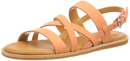 Clarks Karsea Sun, Sandalia, para Mujer, Naranja (Light Coral), 40 EU