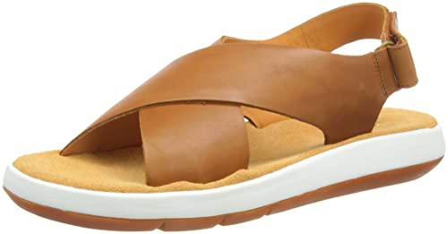 Clarks Jemsa Cross, Sandalia, para Mujer, Marrón (Dark Tan Lea), 38 EU