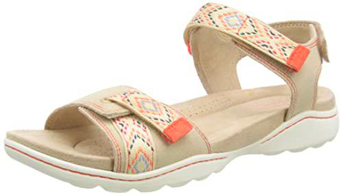 Clarks Amanda Sprint, Sandalias Deportivas Mujer, Arena Suede, 40 EU