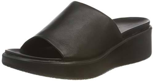 ECCO Flowtedge Lx, Sandalias con tacón Mujer, Negro, 38 EU