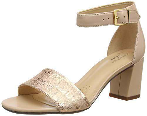 Clarks Jocelynne CAM, Bomba Mujer, Dusty Rose Interest Cuero, 38 EU