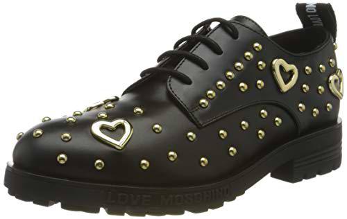 Love Moschino Scarpe Stringate da Donna in Pelle di Vitello