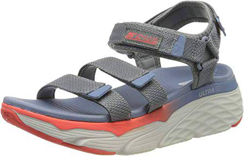 Skechers MAX Cushioning, Sandalias de Talón Abierto Mujer