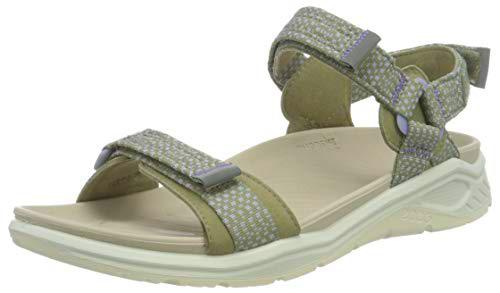 ECCO X-trinsic, Sandal Plana Mujer, Vetiver Verde, 38 EU